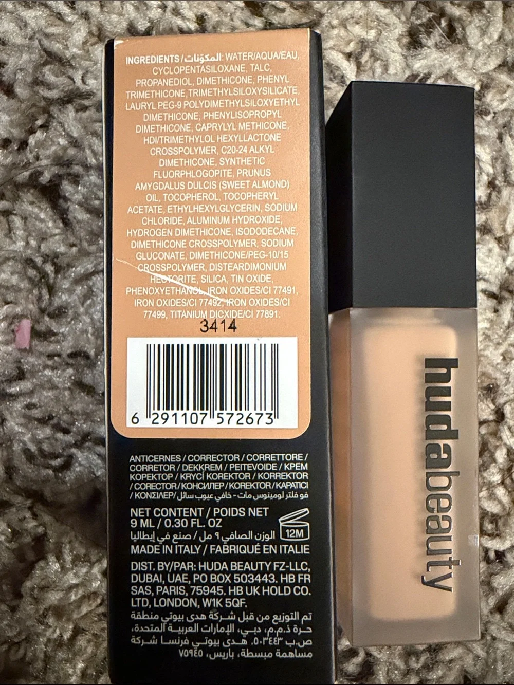 HUDA BEAUTY Luminous Matte Concealer - cookie dough 4.3N